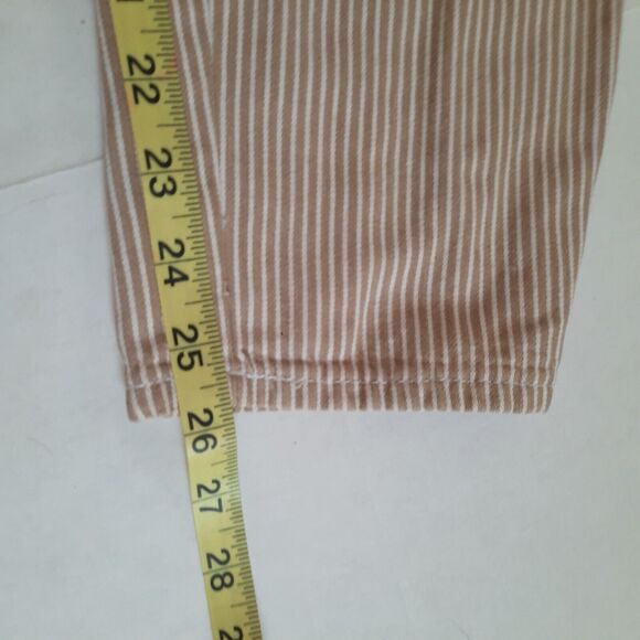 Vintage 1980s Esprit Sport Women's High Waisted Striped Pants Tapered Size 3/4 - Picture 10 of 11